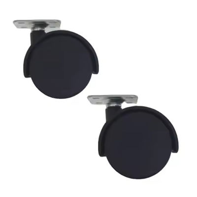 50 mm, casse di piastra nera, Nylon Twin Sound Mobili universali ruote di castoro