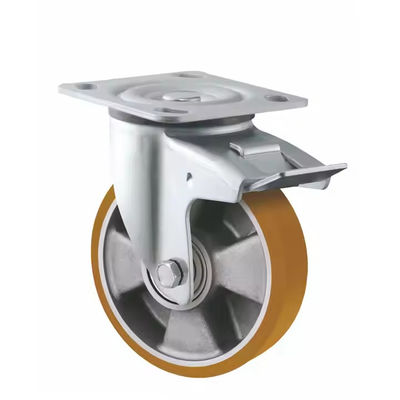 5 pollici 6 pollici 8 pollici Heavy Duty rotelle girevoli ruote stile europeo Core di alluminio PU Caster