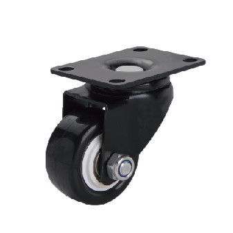 PP PU PVC per mobili universali ruote a ruote leggere nere