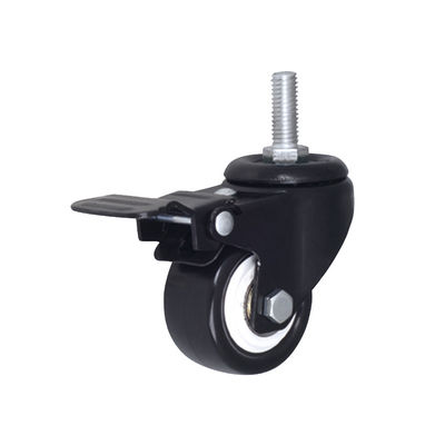 PP PU PVC per mobili universali ruote a ruote leggere nere