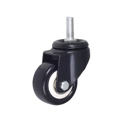 PP PU PVC per mobili universali ruote a ruote leggere nere