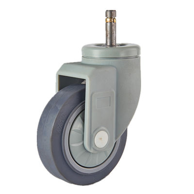 Plastico Yoke TPR Medium Duty Medical Casters Ruote Montaggio della piastra superiore