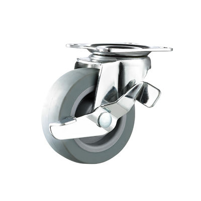 TPR Casters per mobili 50 mm 75 mm Casters di gomma termoplastica leggera