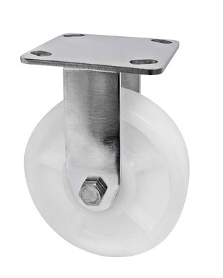 Bianco PA Caster 304 in acciaio inossidabile ruote di carica pesante 400KG-600KG capacità di carico