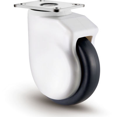 Ruote a rotaia TPR elastiche a media resistenza 100 mm 125 mm con protezione del filo