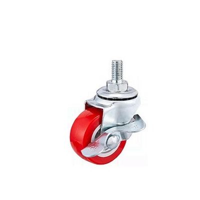 Ruote rosse 25 mm -75 mm Sedie da ufficio universali Ruote rosse