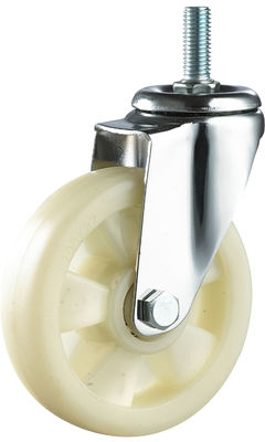 3/4/5 di pollice filo Stem PP Mobile Caster Wheel