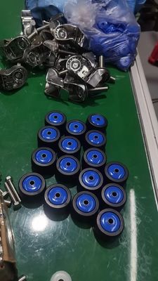 Ruote per carrello in acciaio inossidabile Dajin TPR, 50 mm, alta capacità di carico 150 kg